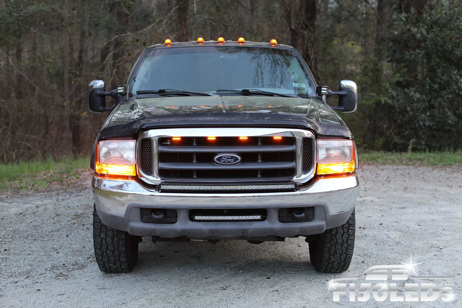 1998 - 2007 F250 Super Duty RAPTOR STYLE EXTREME LED GRILL KIT