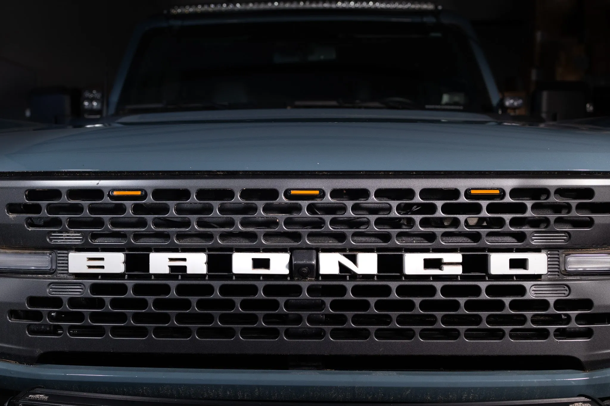2021 - 2025 Ford Bronco Raptor Style Extreme Amber LED Grill Kit