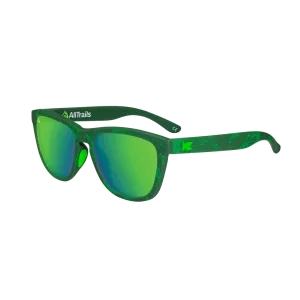 AllTrails × Knockaround Premiums Sport Sunglasses - Mirrored Green Lenses