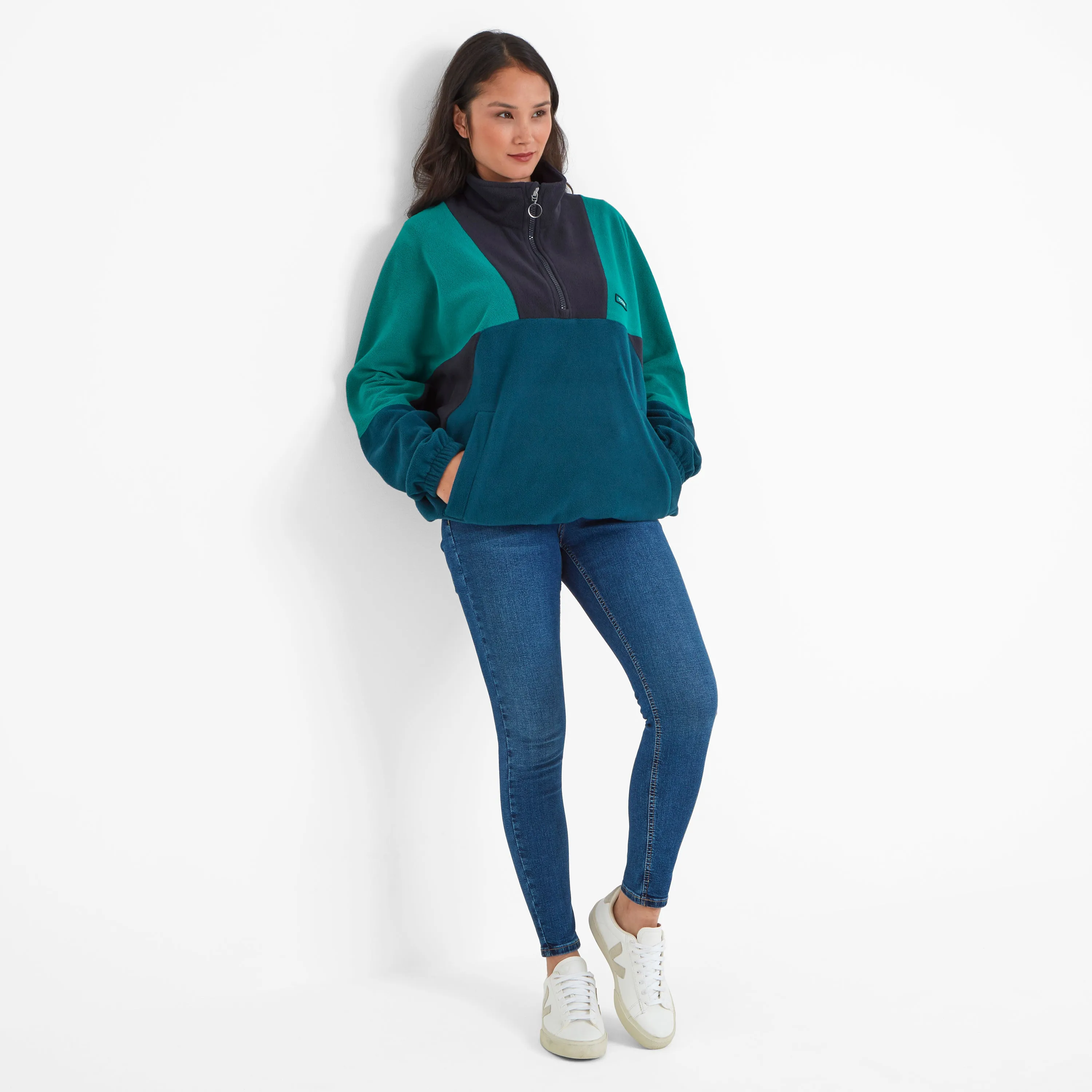 Aztec Fleece Jacket - Navy