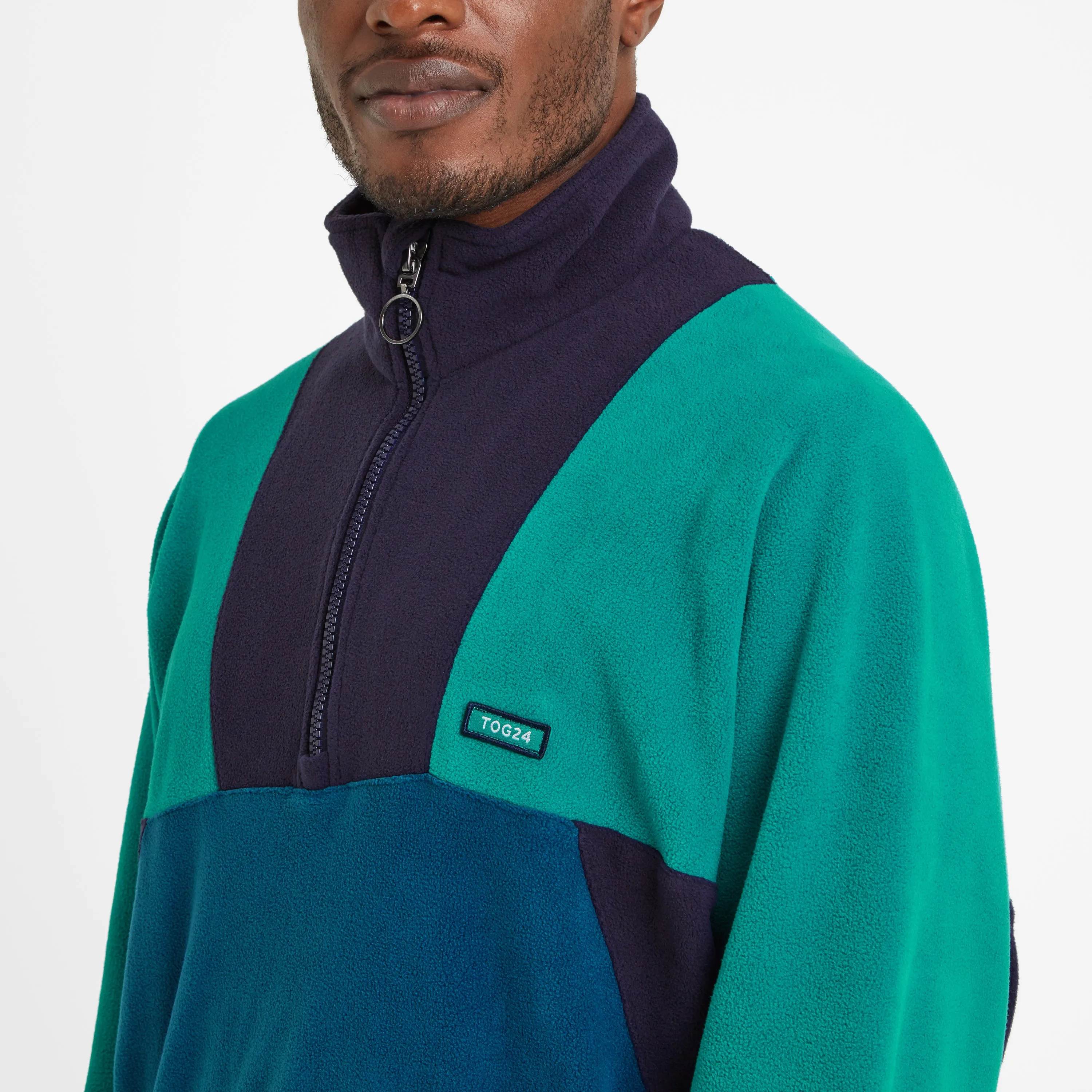 Aztec Fleece Jacket - Navy