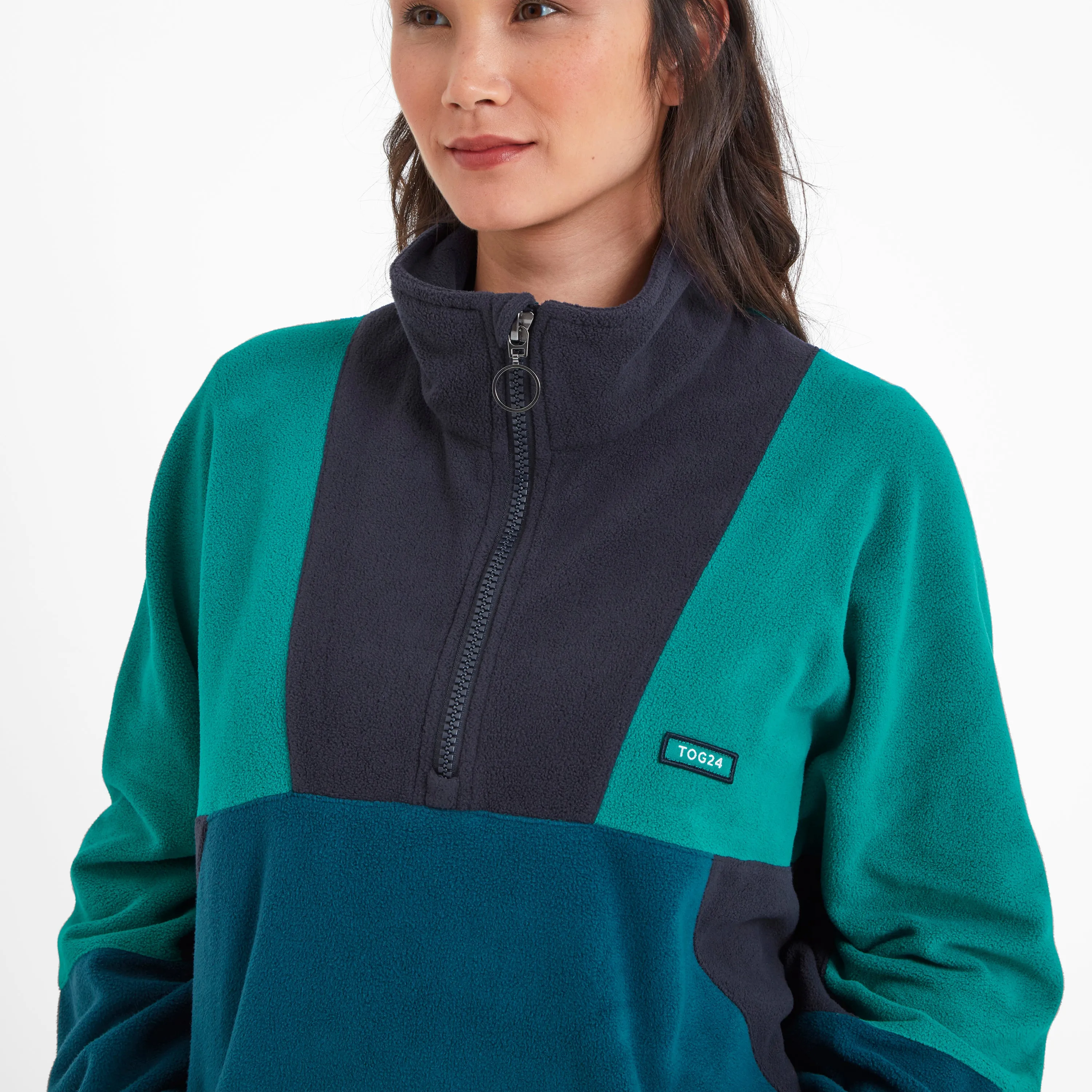 Aztec Fleece Jacket - Navy
