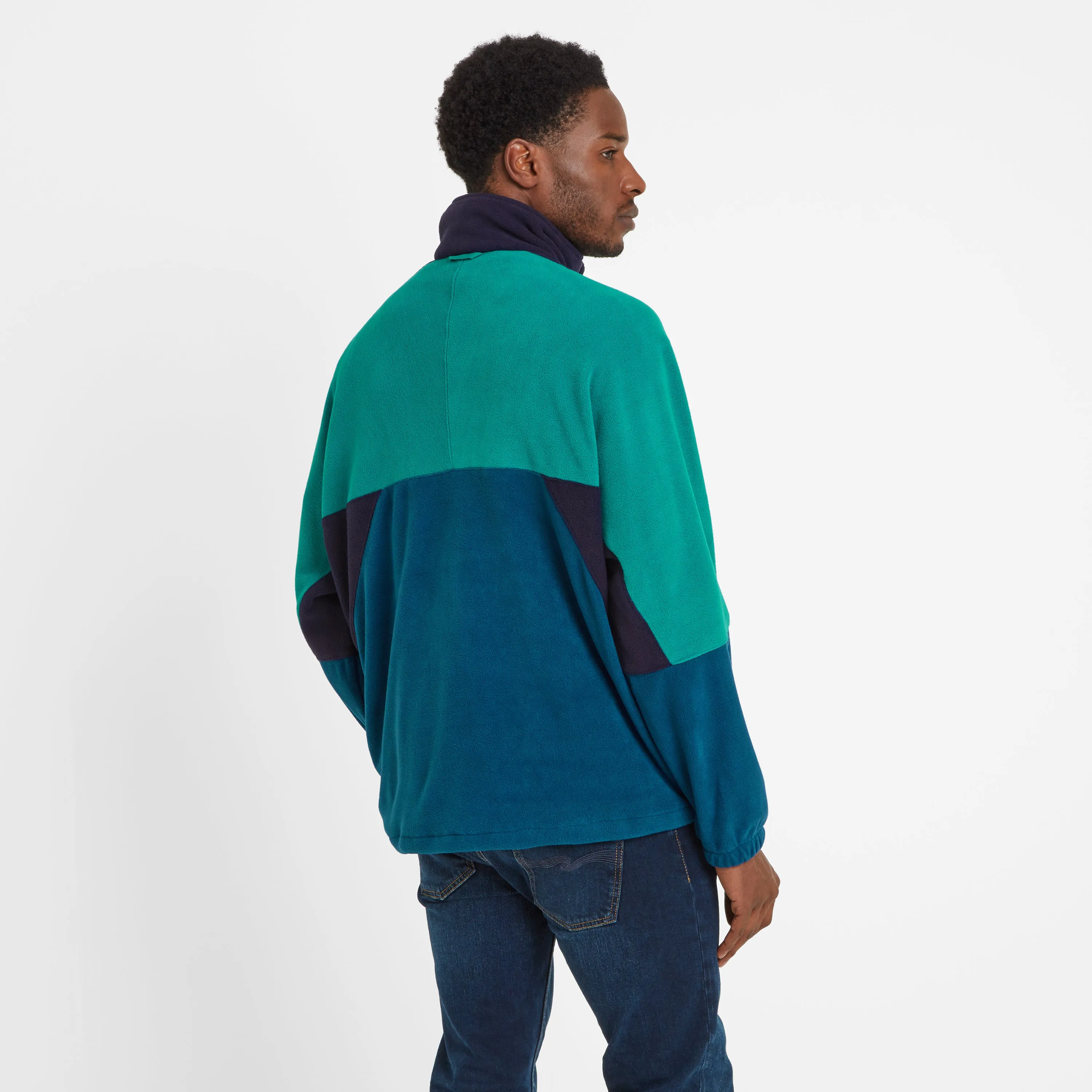 Aztec Fleece Jacket - Navy