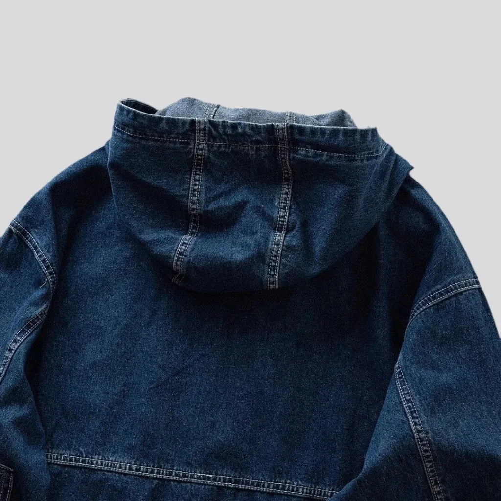 Big front pocket streetwear denim jacket