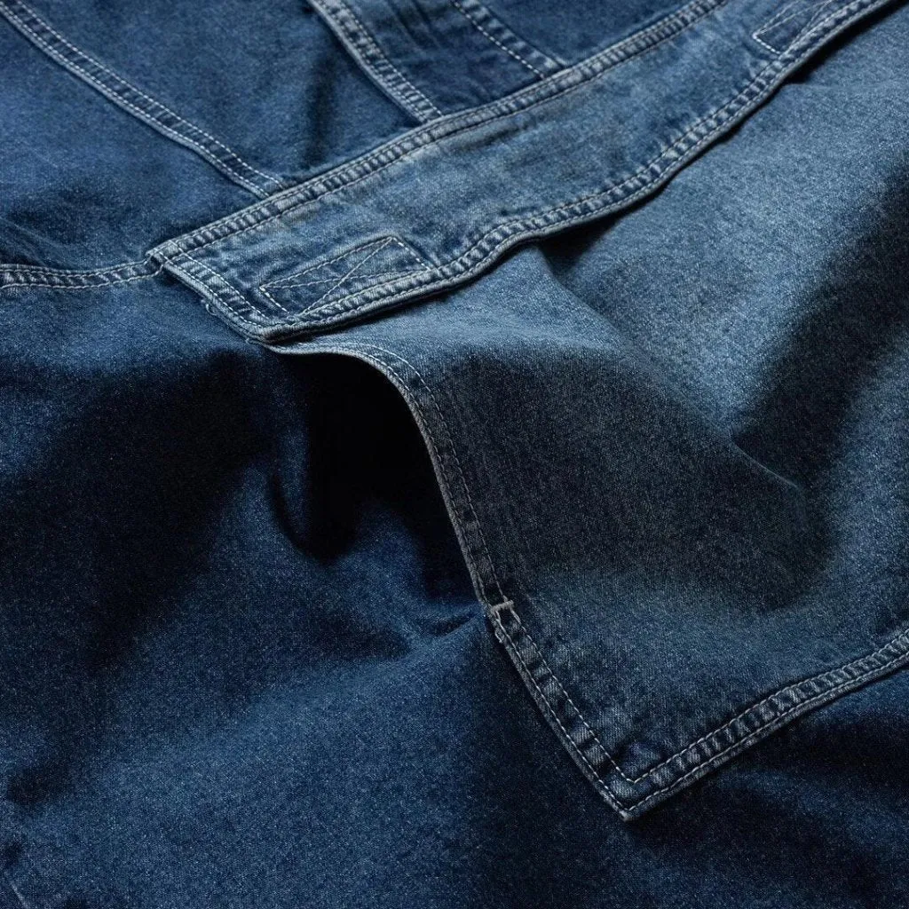 Big front pocket streetwear denim jacket