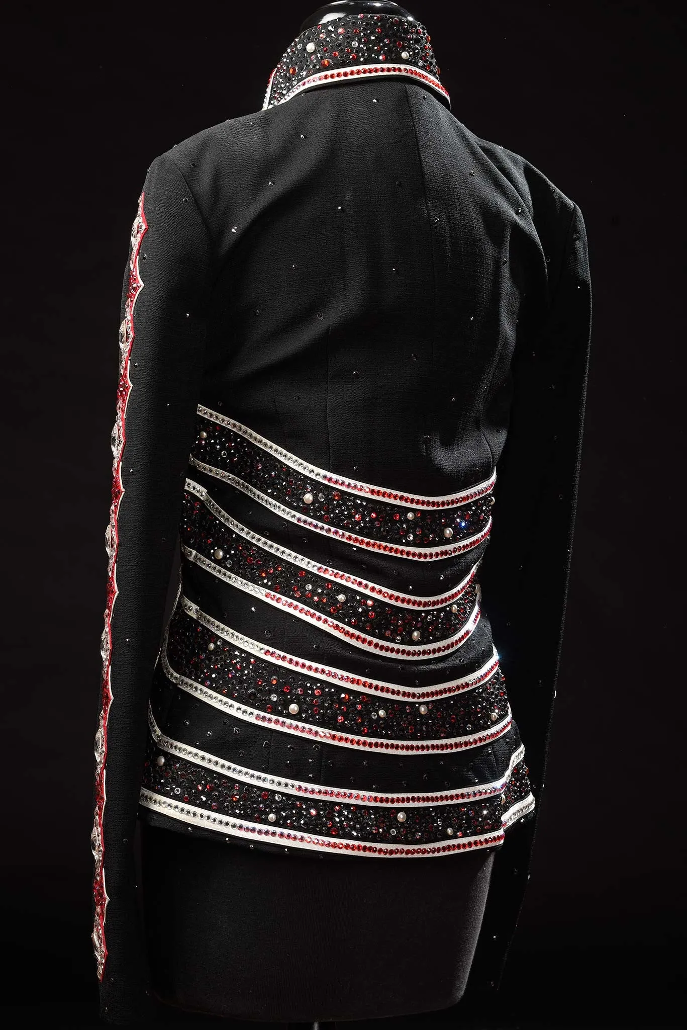 Black with Red/Jacket/Pants set, Ladies M, 1404AB