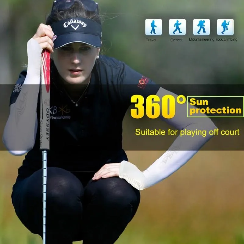 Breathable Golf Sunscreen Sleeve - Fluorescent Green