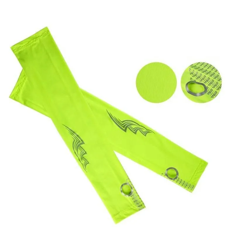 Breathable Golf Sunscreen Sleeve - Fluorescent Green
