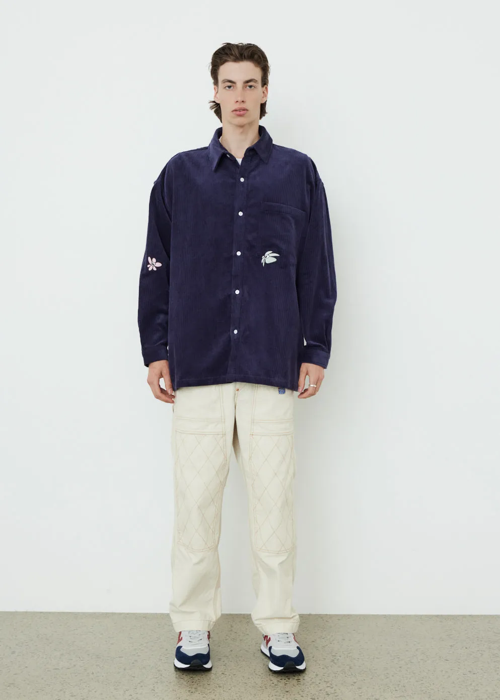 Corduroy Long Sleeve Oversized Shirt