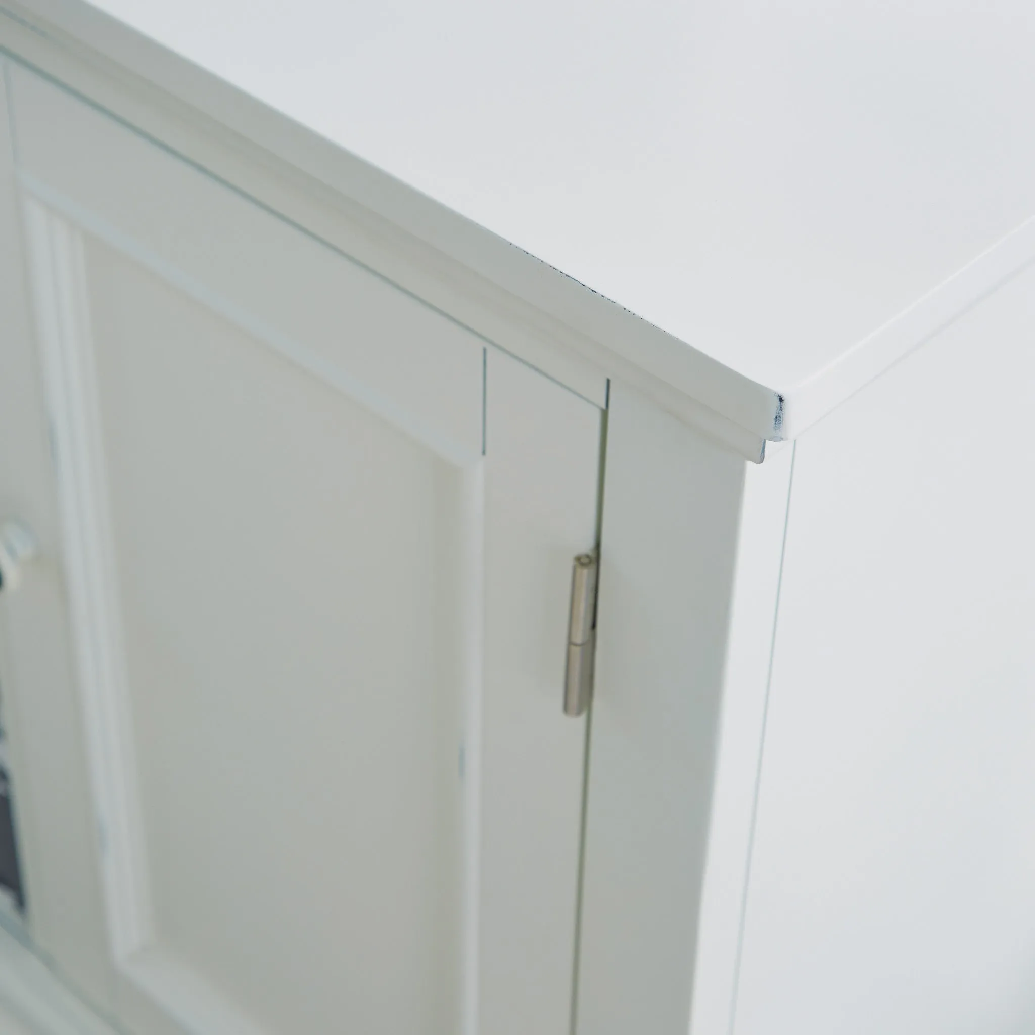 Dover Off-White Entertainment Center