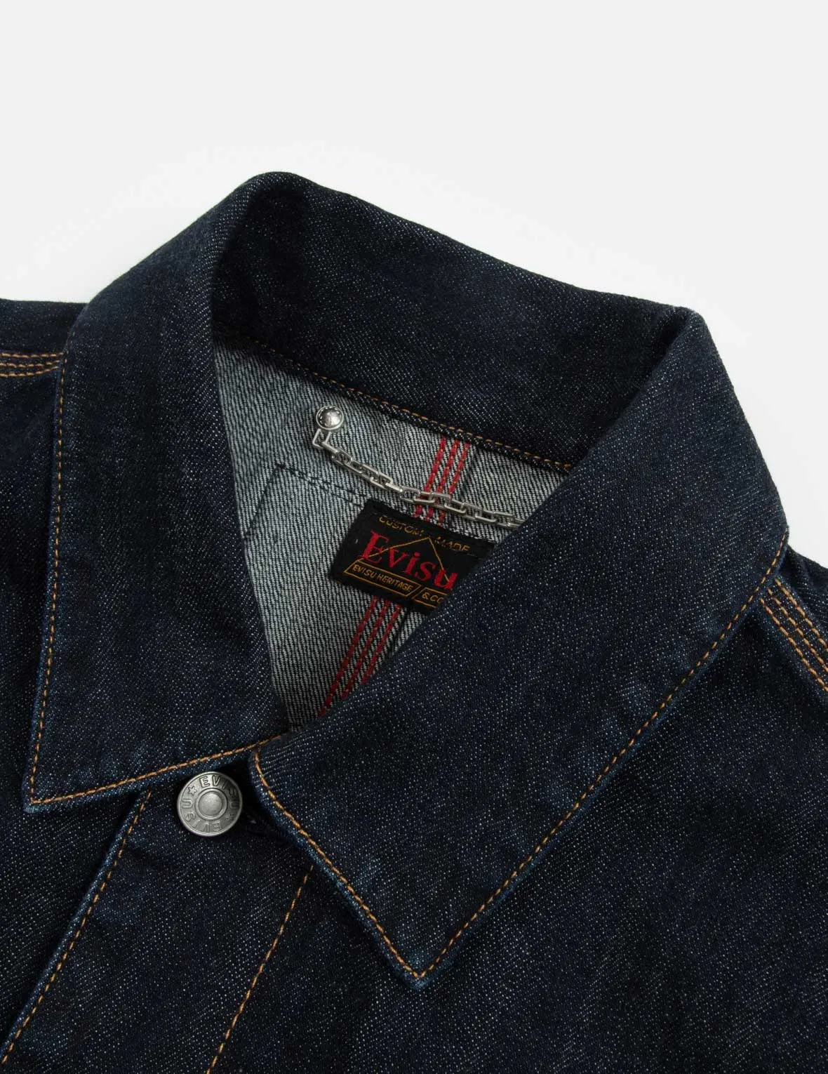 Eagle and Samurai Embroidery Retro Denim Jacket