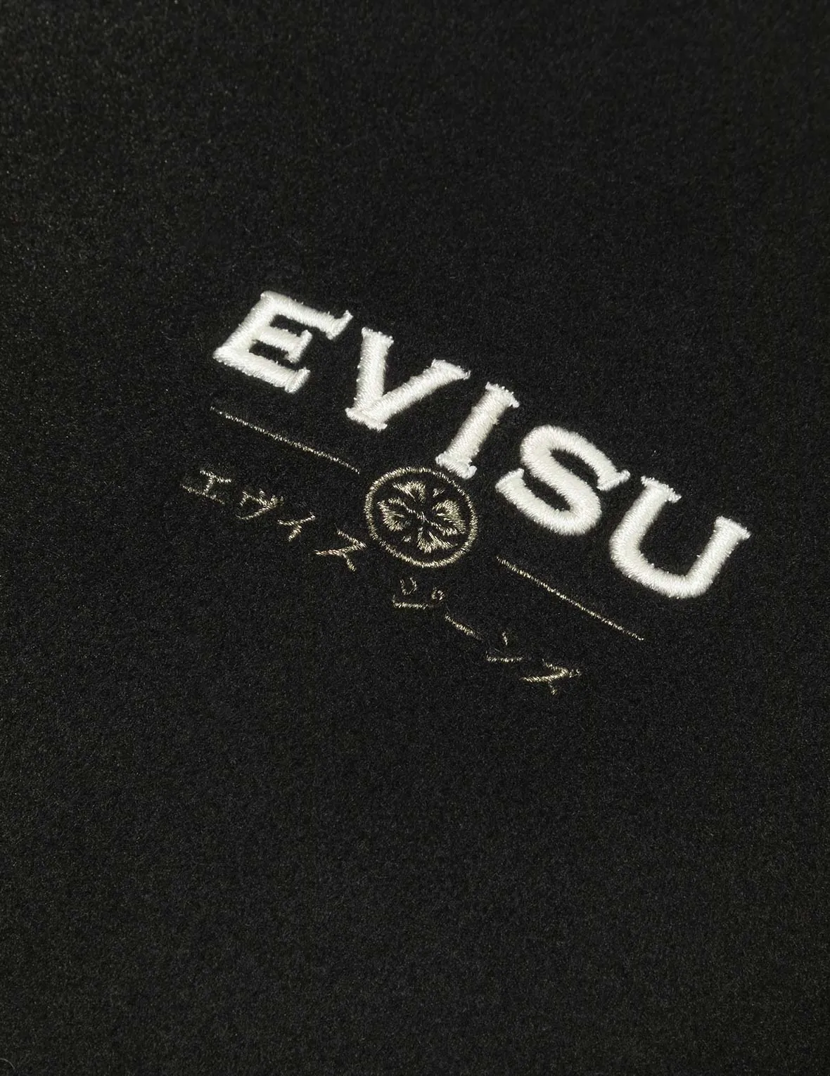 Ebisu and Seagull Embroidery Relax Fit Padded Varsity Jacket
