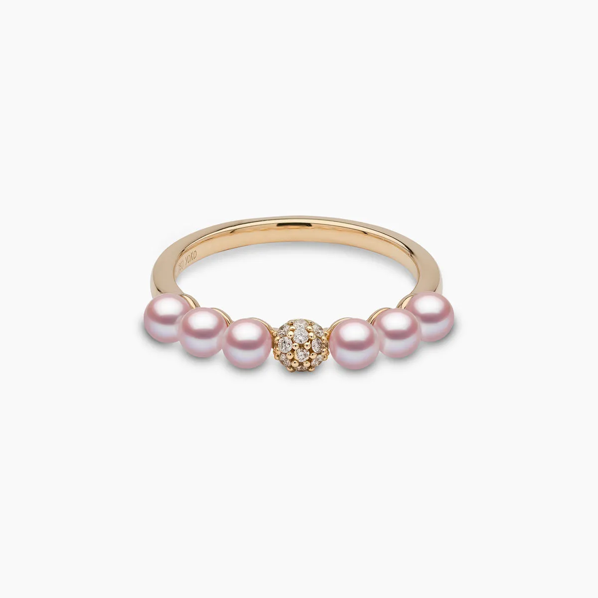 Eclipse 18K Gold Pearl and Diamond Cosmic Ring