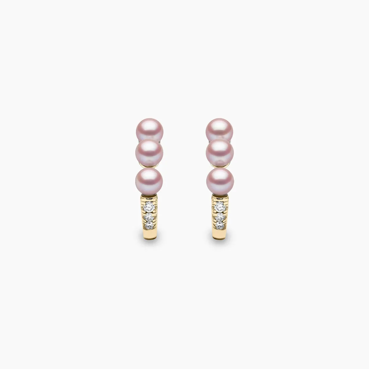 Eclipse 18K Gold Pearl and Diamond Moonlit Earrings