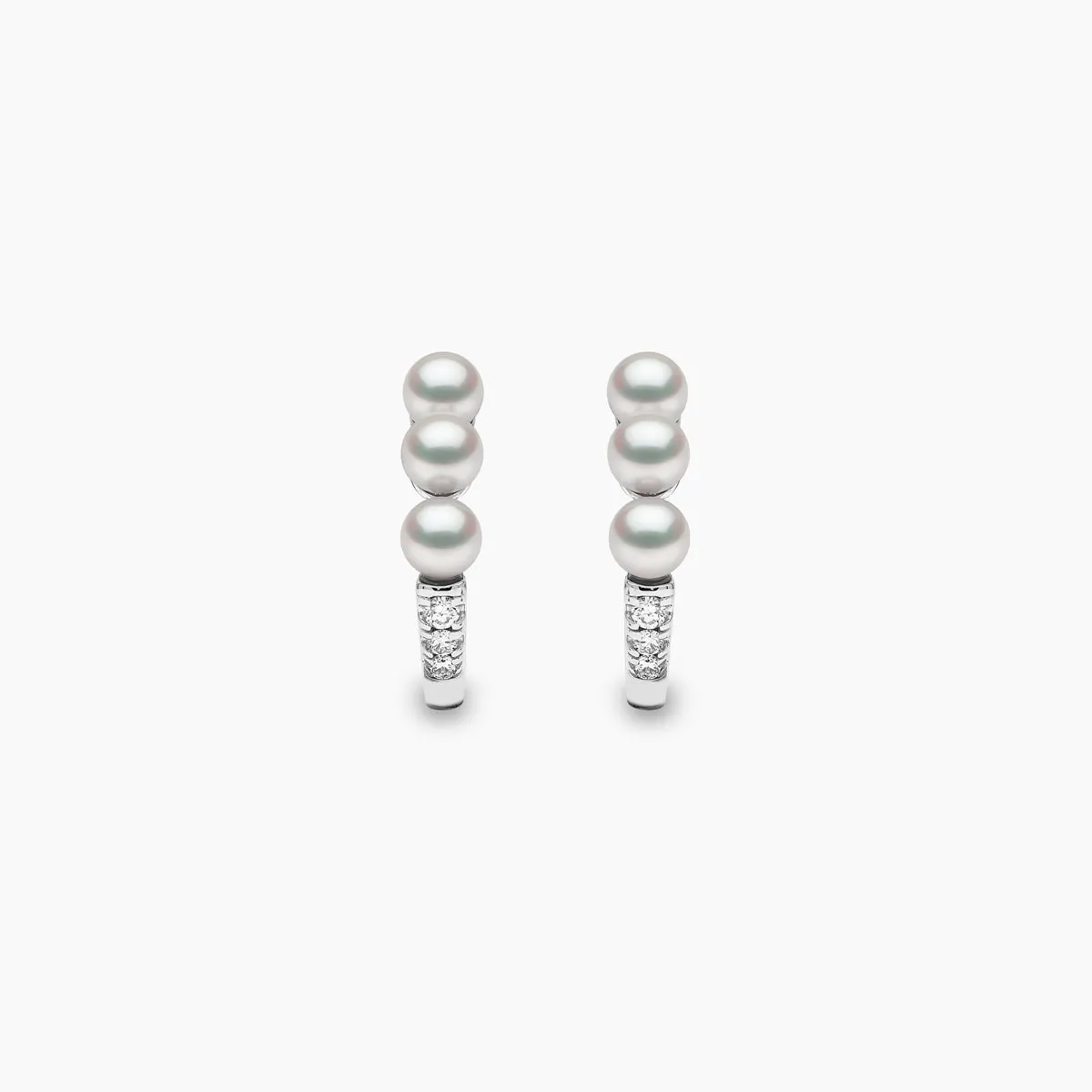 Eclipse 18K Gold Pearl and Diamond Moonlit Earrings