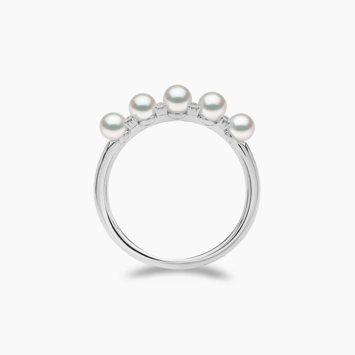 Eclipse 18K Gold Pearl and Diamond Sky Ring
