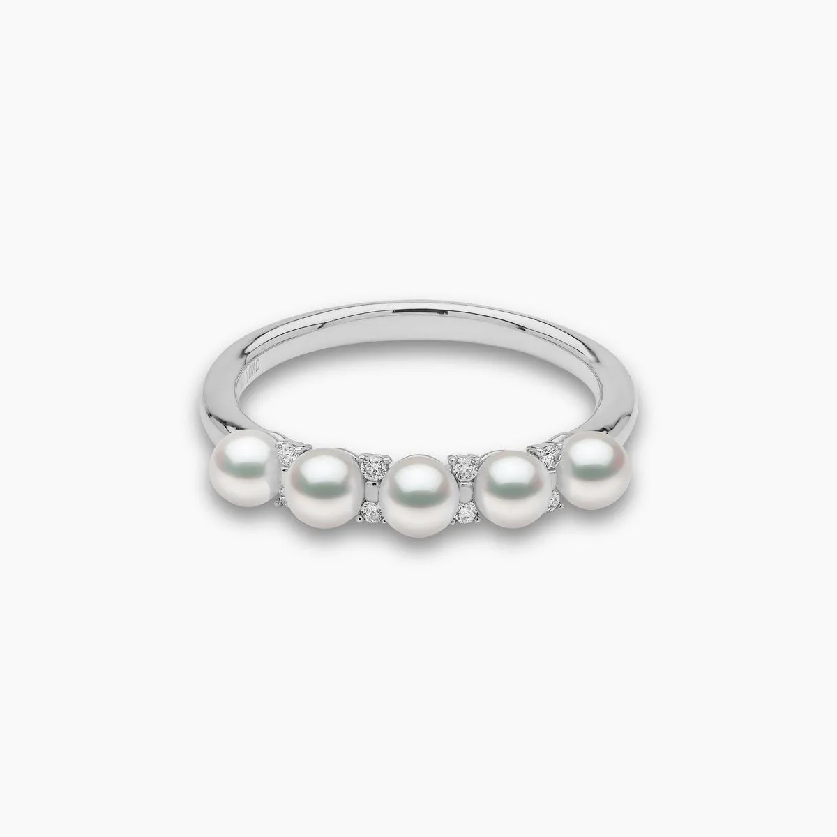 Eclipse 18K Gold Pearl and Diamond Sky Ring