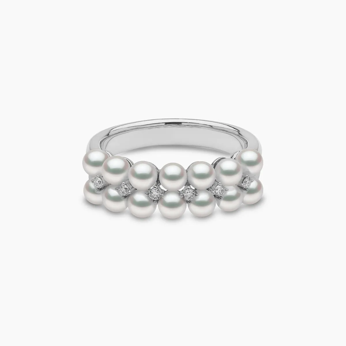Eclipse 18K Gold Pearl and Diamond Twilight Ring