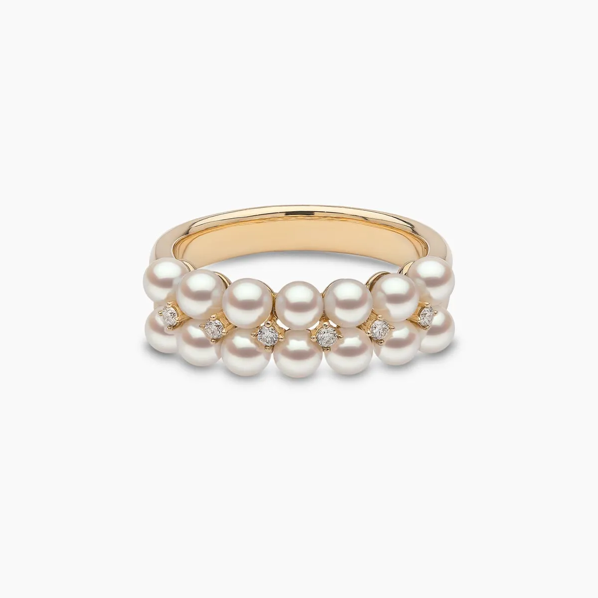 Eclipse 18K Gold Pearl and Diamond Twilight Ring