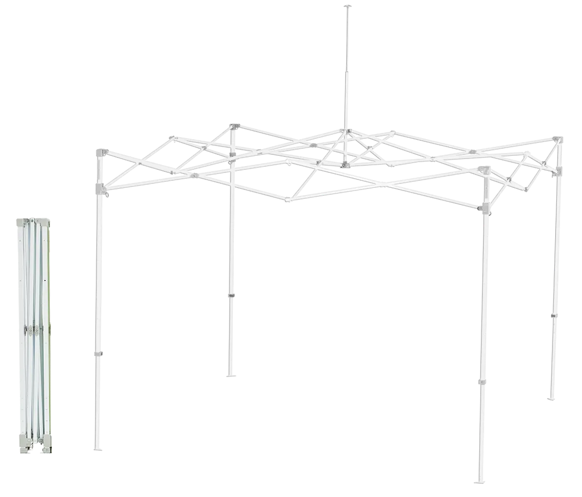 Eclipse™ 8' x 8' Steel Frame - White