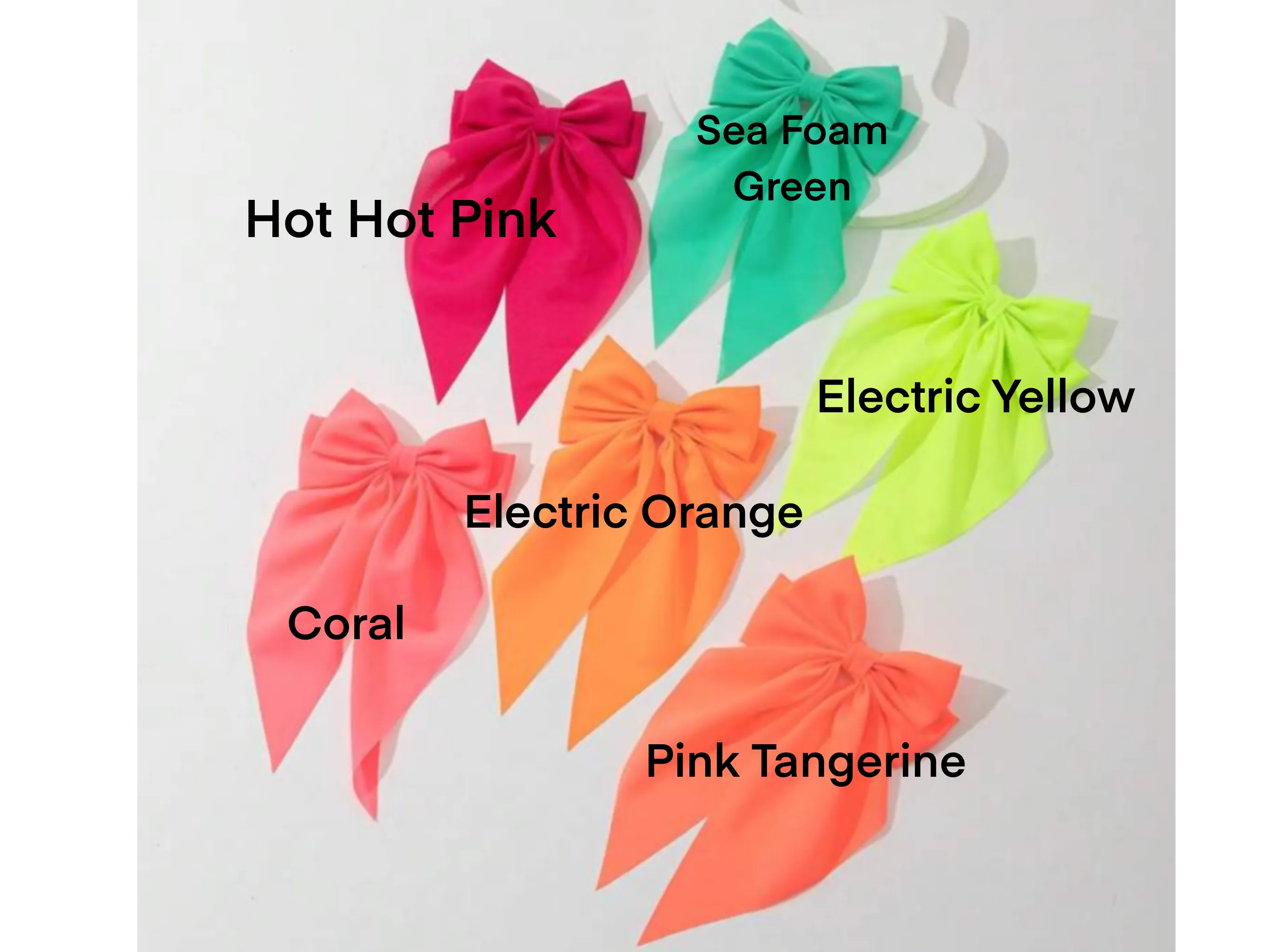 Fluorescent Ribbon Bow