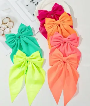 Fluorescent Ribbon Bow