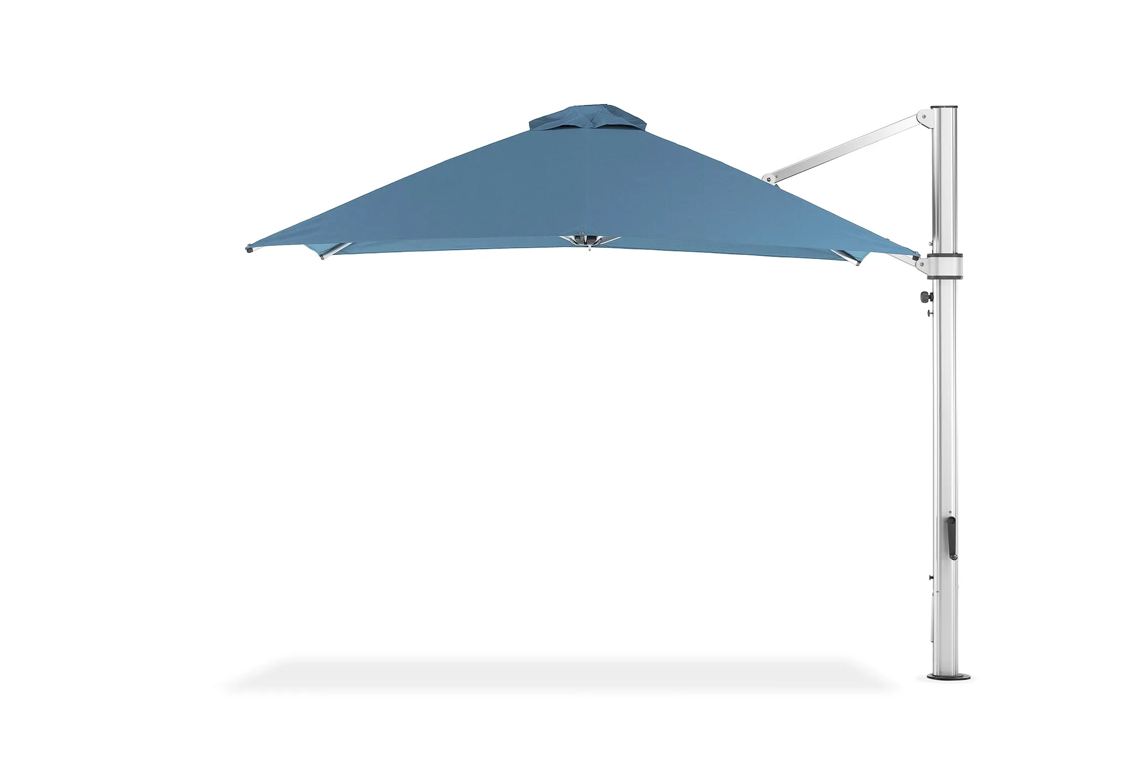 Frankford 883ECU 10' x 10' Square Eclipse Crank Lift Cantilever Outdoor Market Umbrella