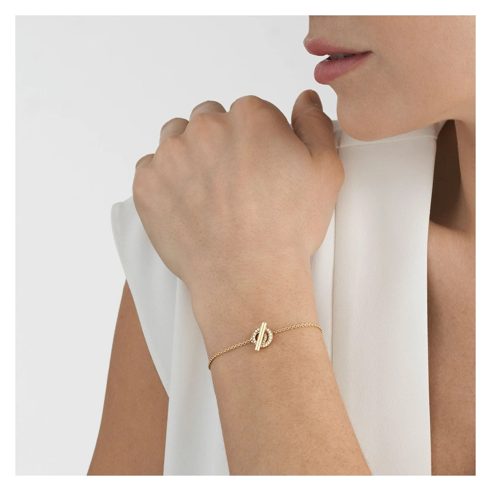 Georg Jensen HALO 18ct Yellow Gold Bracelet 20000112