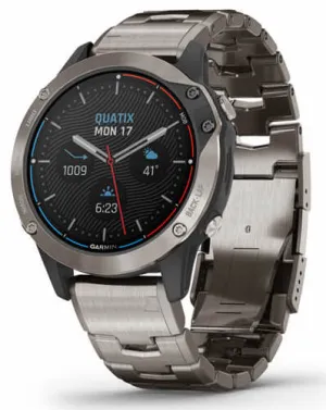 GRM Watch Quatix 6 Sapphire Titanium Grey Titanium Band Smartwatch
