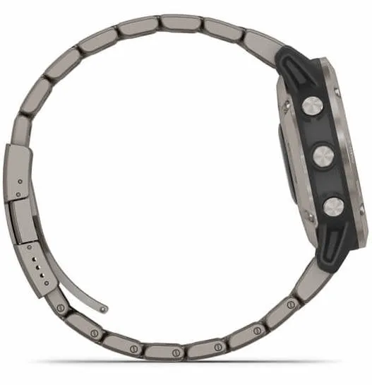 GRM Watch Quatix 6 Sapphire Titanium Grey Titanium Band Smartwatch