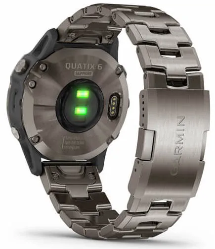 GRM Watch Quatix 6 Sapphire Titanium Grey Titanium Band Smartwatch