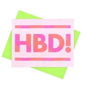 HBD Card (Neon Happy Birthday)