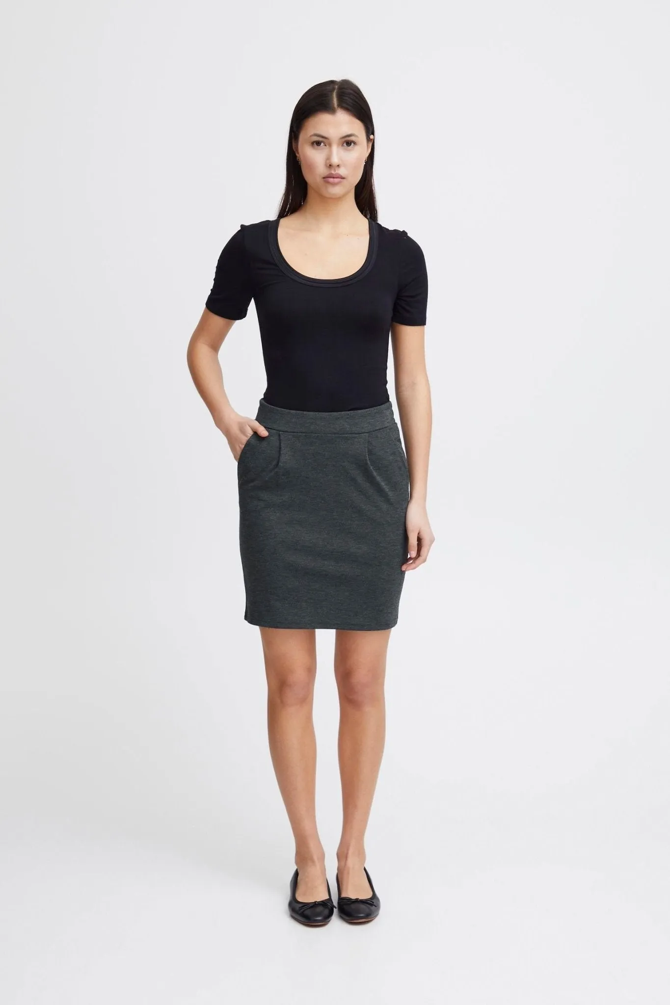 ICHI -  IHKATE SKIRT - 20105037