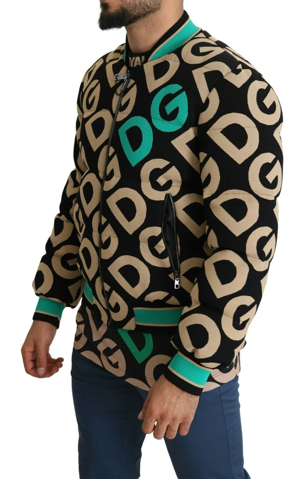 Iconic Printed Bomber Jacket  Exquisite Design