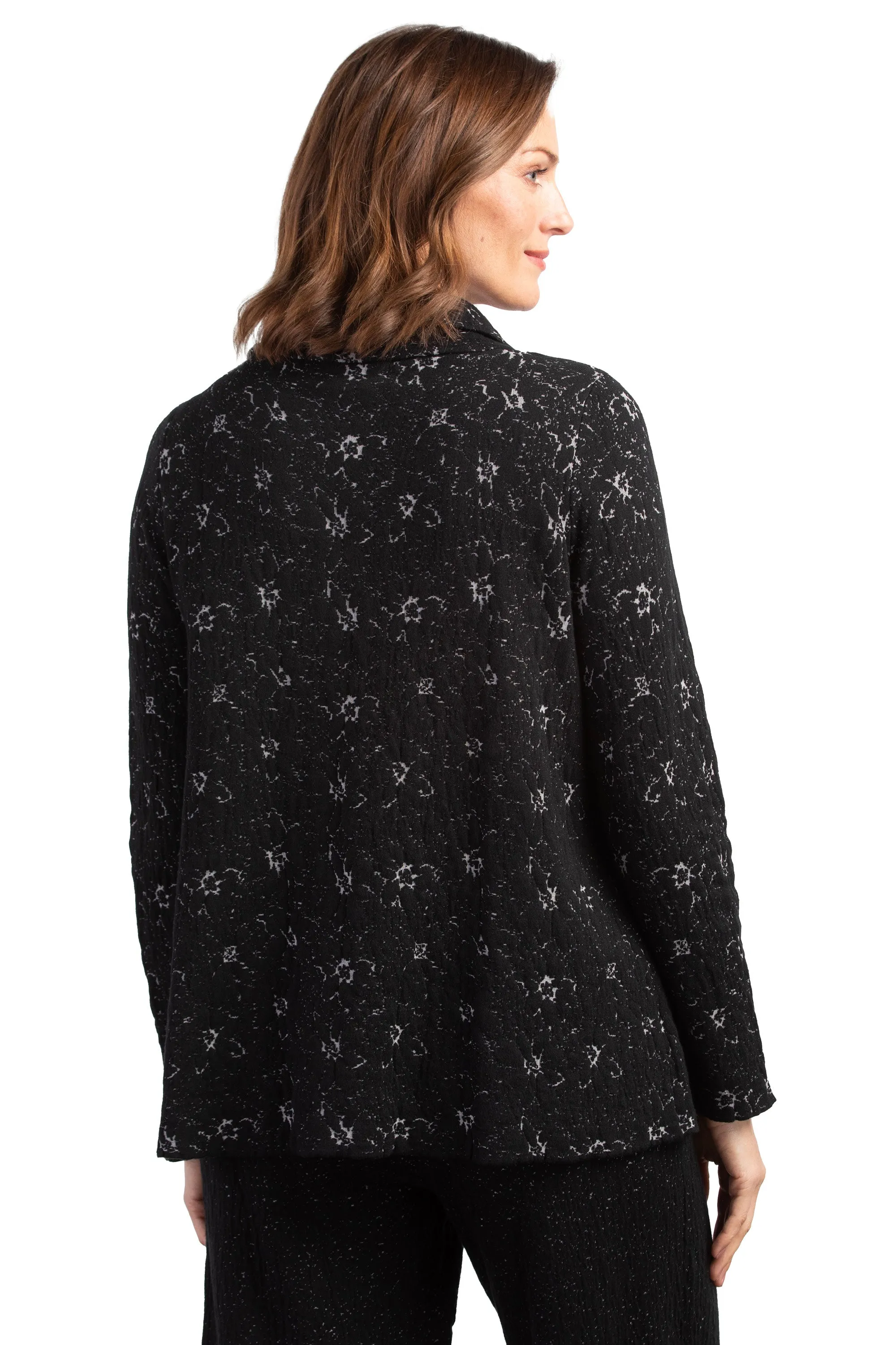 Jacquard Knit Retro Jacket