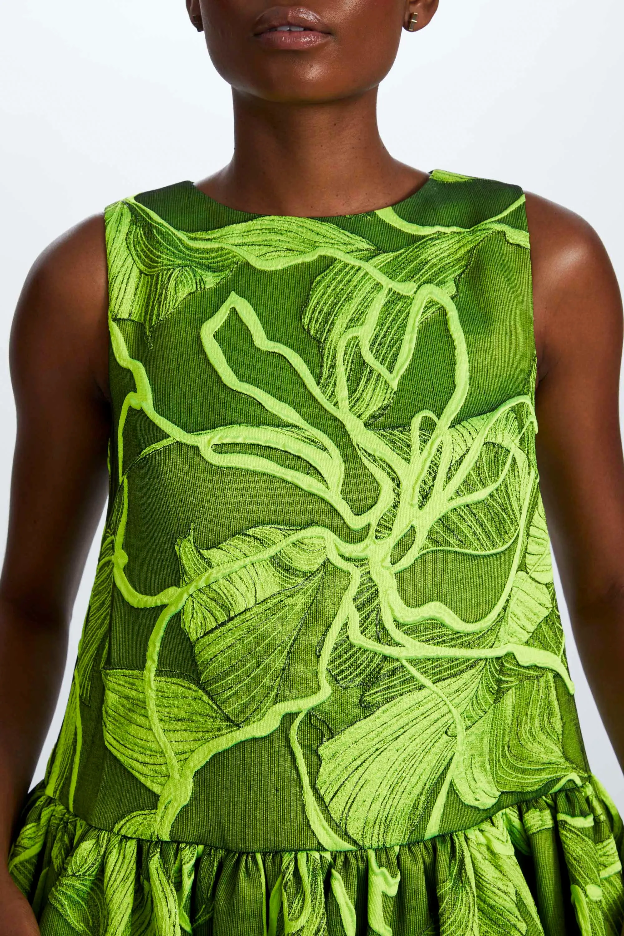 Jacquard Mini Trapeze Dress