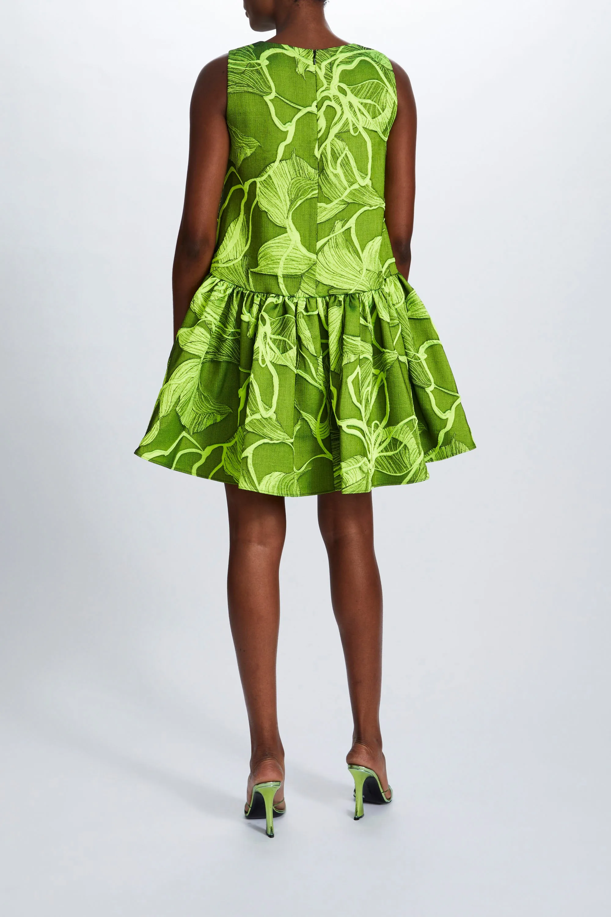 Jacquard Mini Trapeze Dress
