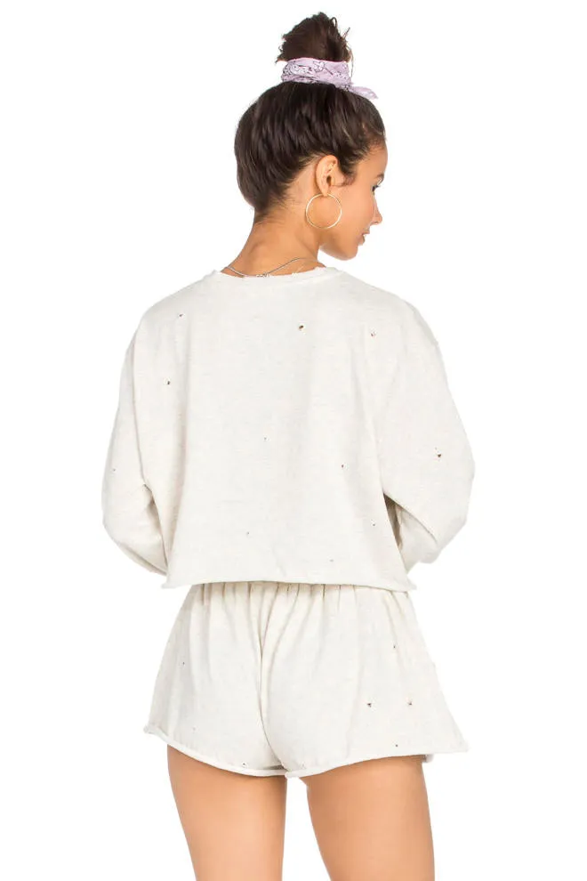 LETTERMAN SWEATSHORT SET