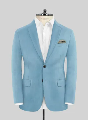 Marco Stretch Pastel Blue Wool Jacket