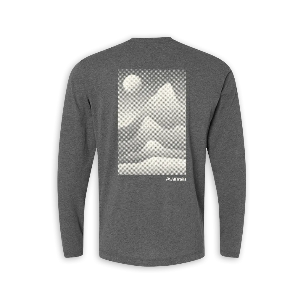 Mountain Fog Long Sleeve Tee - Heather Gray