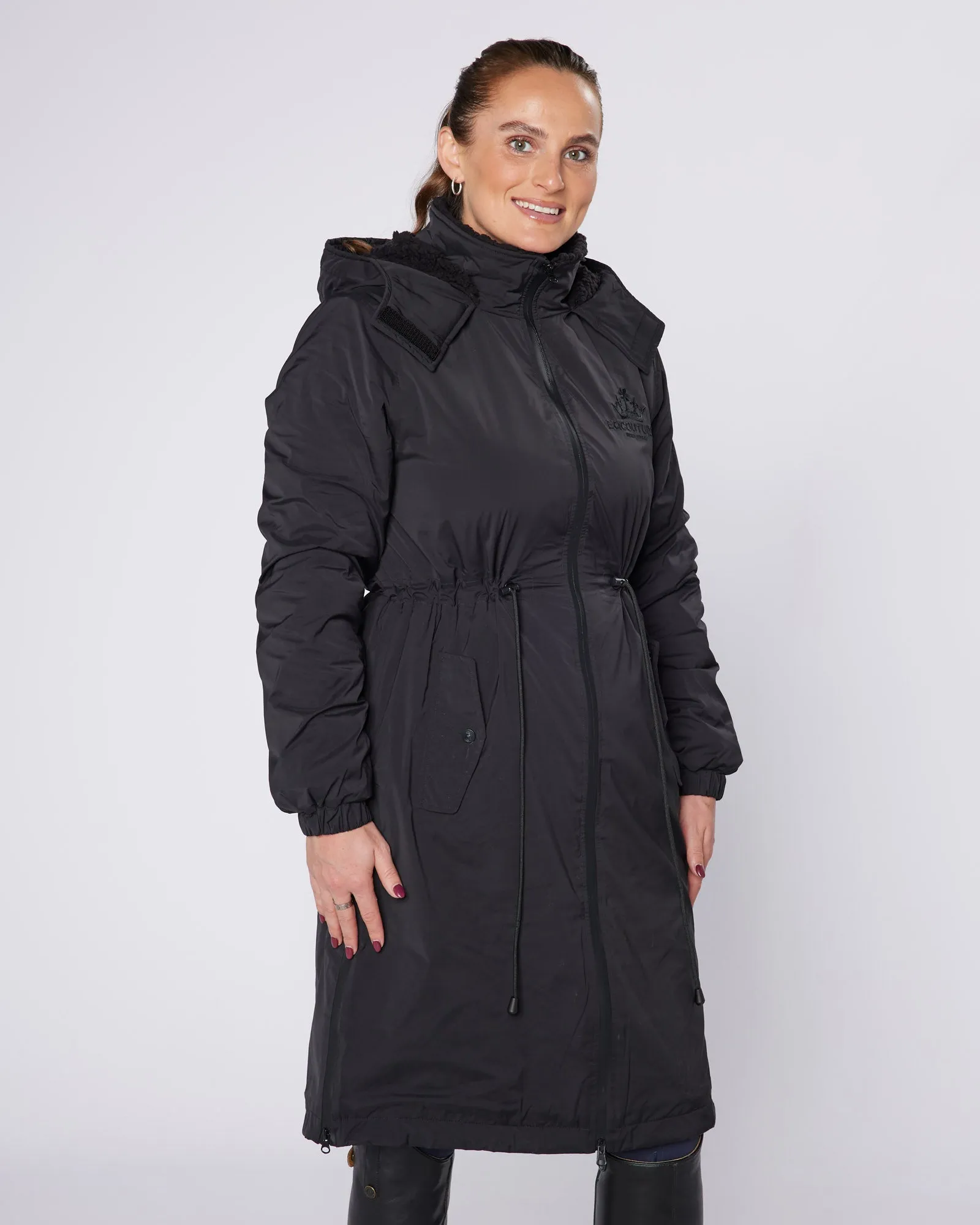NEW DryStyle Waterproof Fleece Lined Coat - Matte Black
