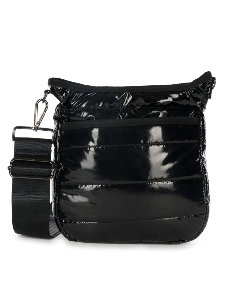 Nikki Puffer Crossbody Bag [Noir]