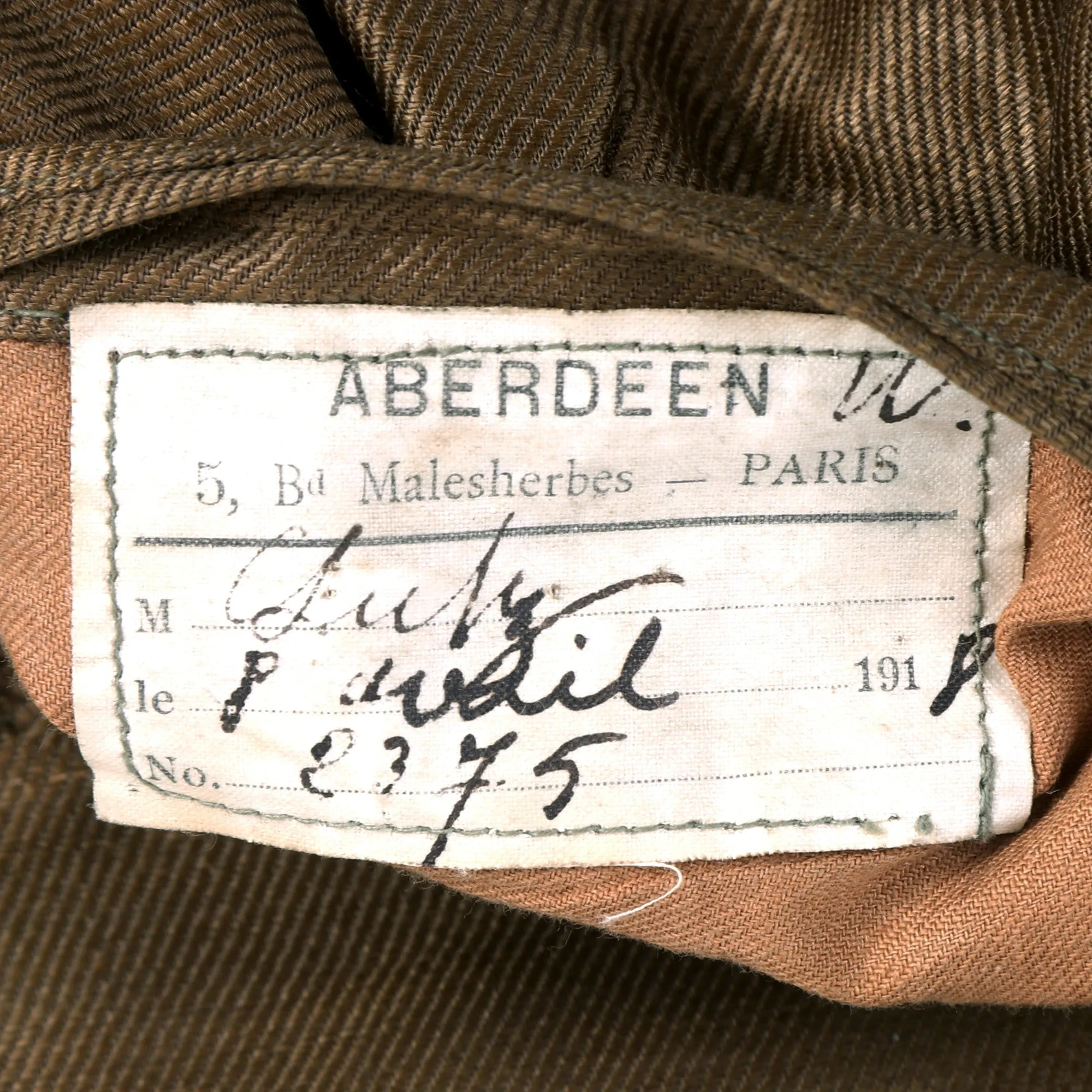 Original Identified WWI US District of Paris Signal Corps Major Officer’s Uniform - Wounded in Action