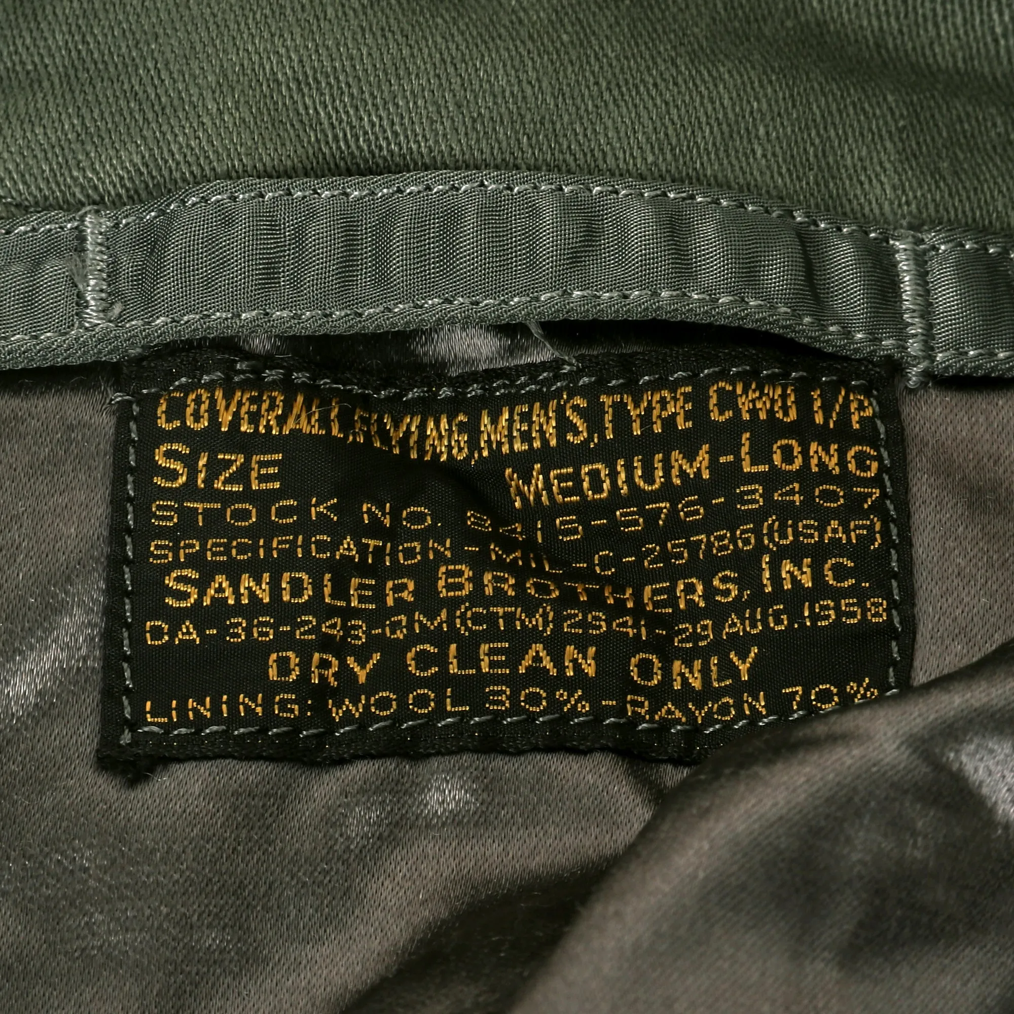 Original U.S. Vietnam War Cold Weather Flight Jacket, Flying Suit and APH-5 Helicopter Pilot Grouping - (3) Items