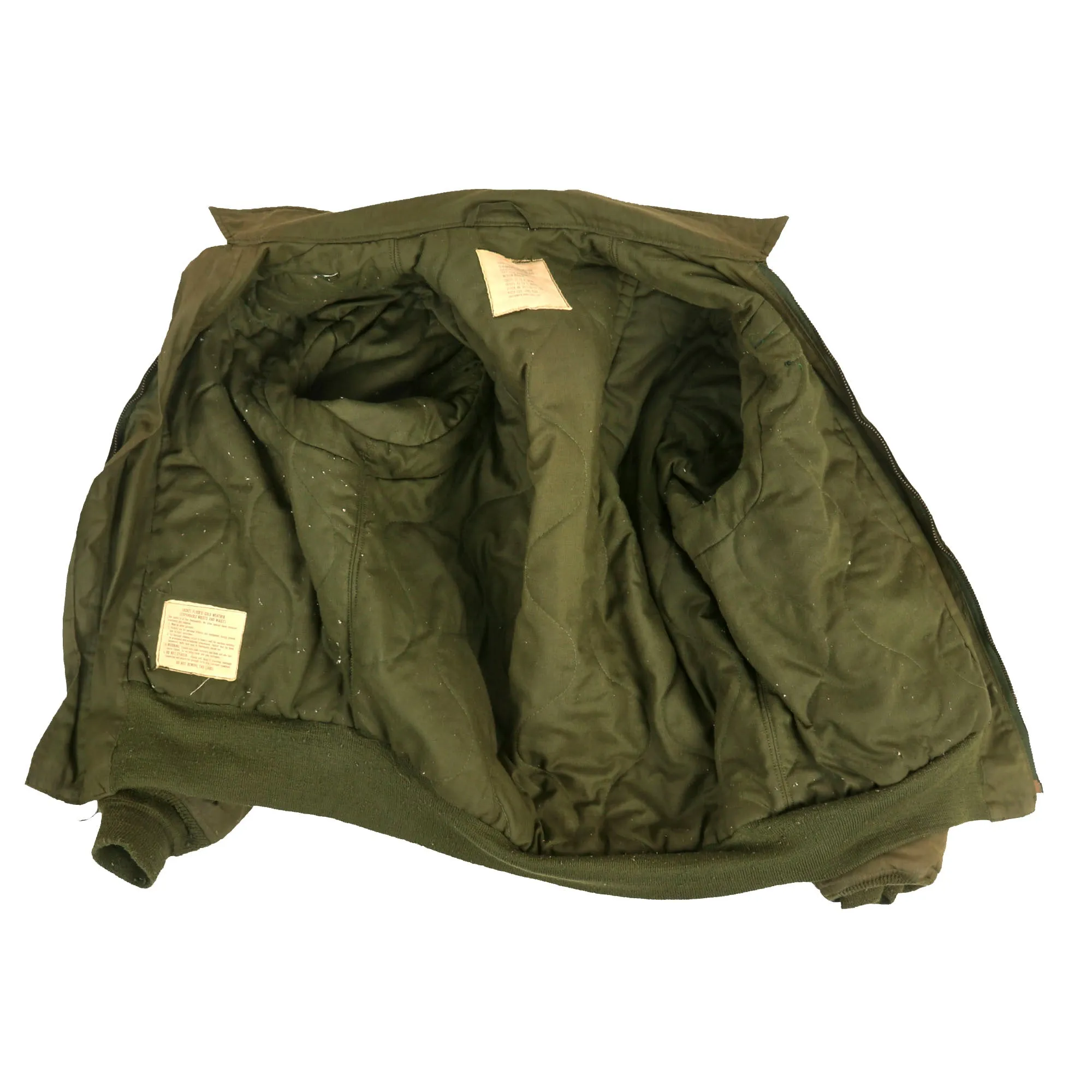 Original U.S. Vietnam War Cold Weather Flight Jacket, Flying Suit and APH-5 Helicopter Pilot Grouping - (3) Items