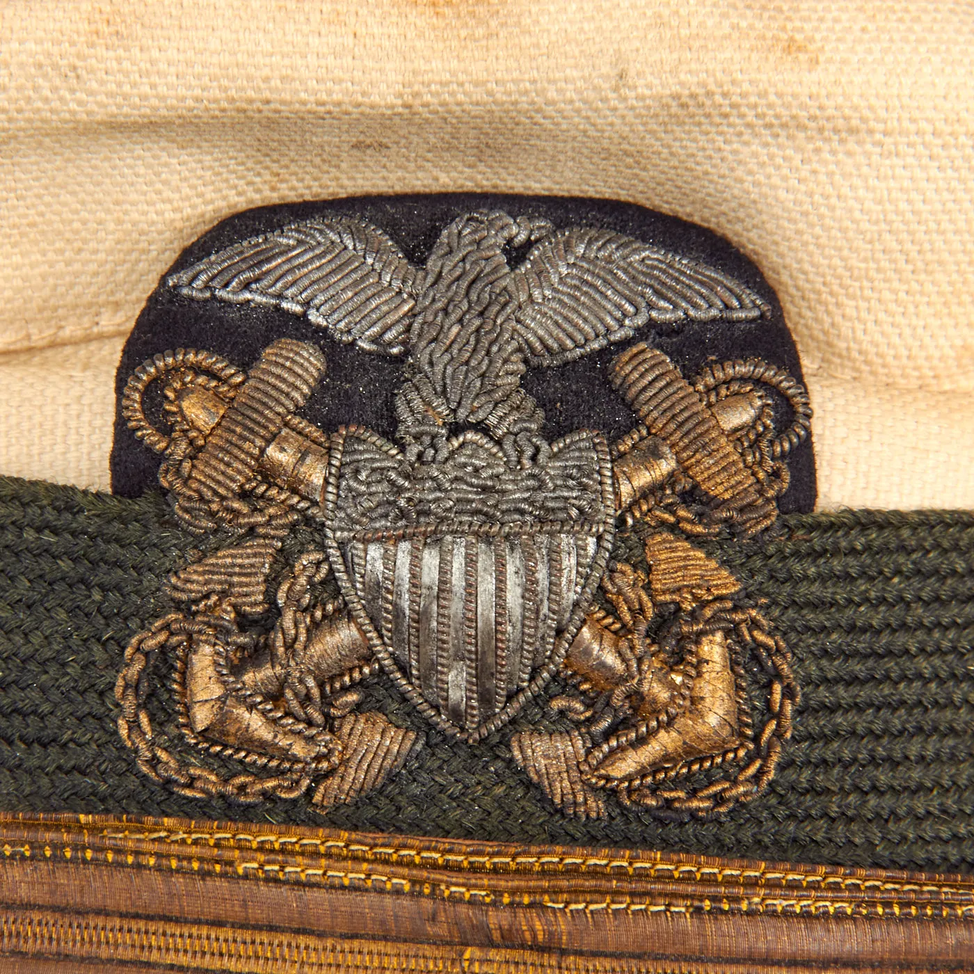 Original U.S. WWI Navy Named Naval Aviator M1895 Pattern Undress Jacket with Forage Cap and Photo - Dated 1918
