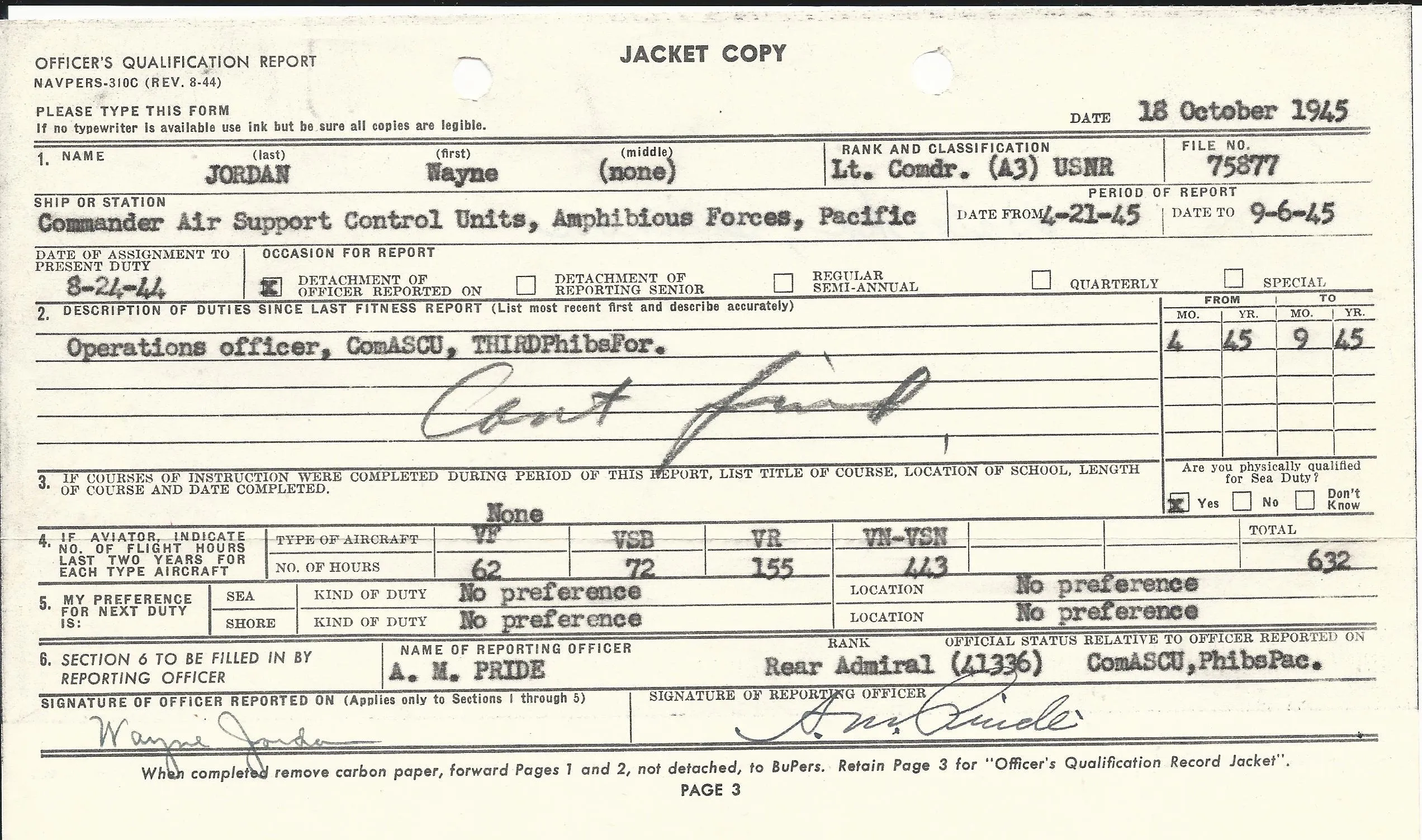 Original U.S. WWII 1937 Amelia Earhart Search Pilot Named Grouping