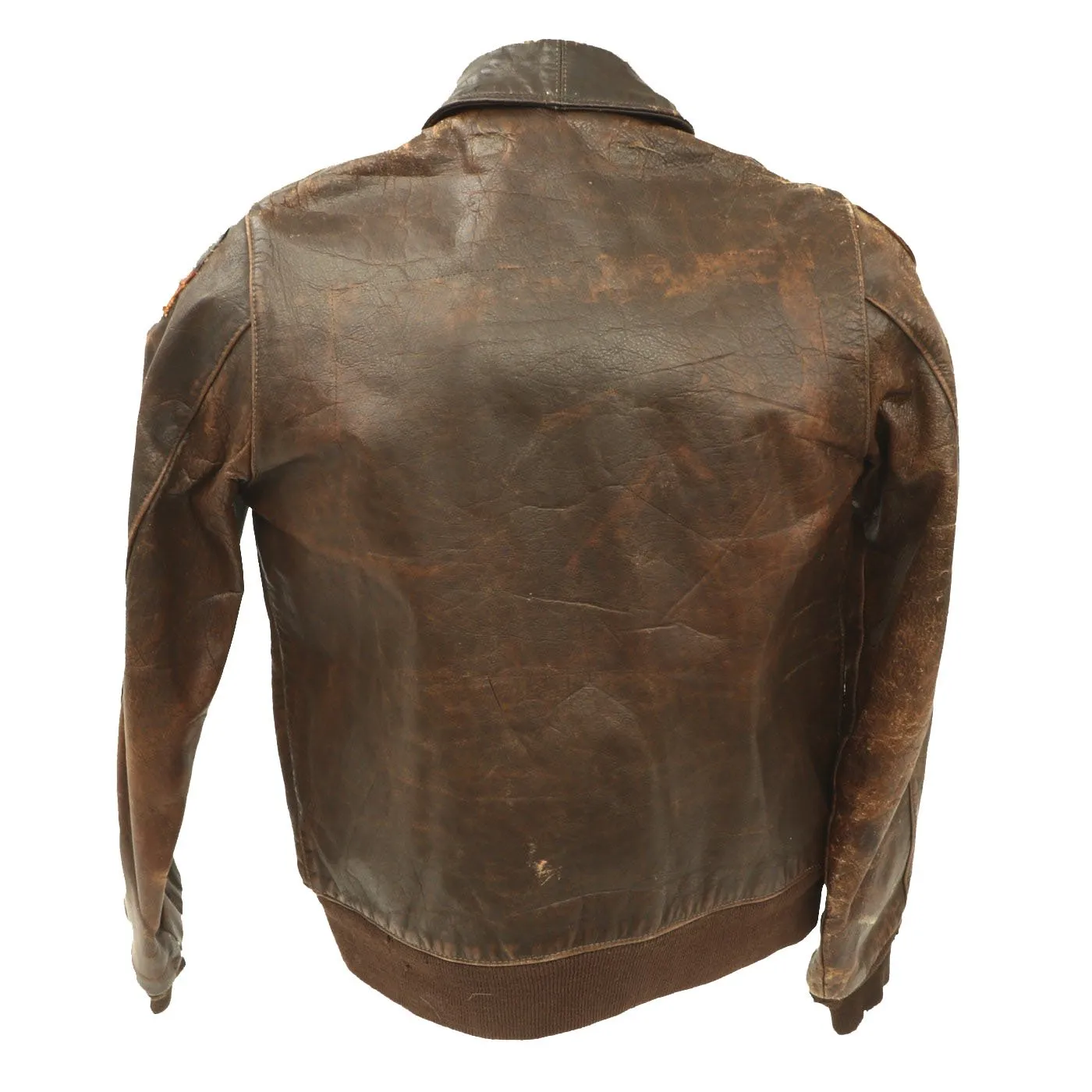 Original U.S. WWII A-2 Flight Jacket C-46 Pilot Nicholas Chritopulos - 4th Combat Cargo Group - 13th Combat Cargo Squadron