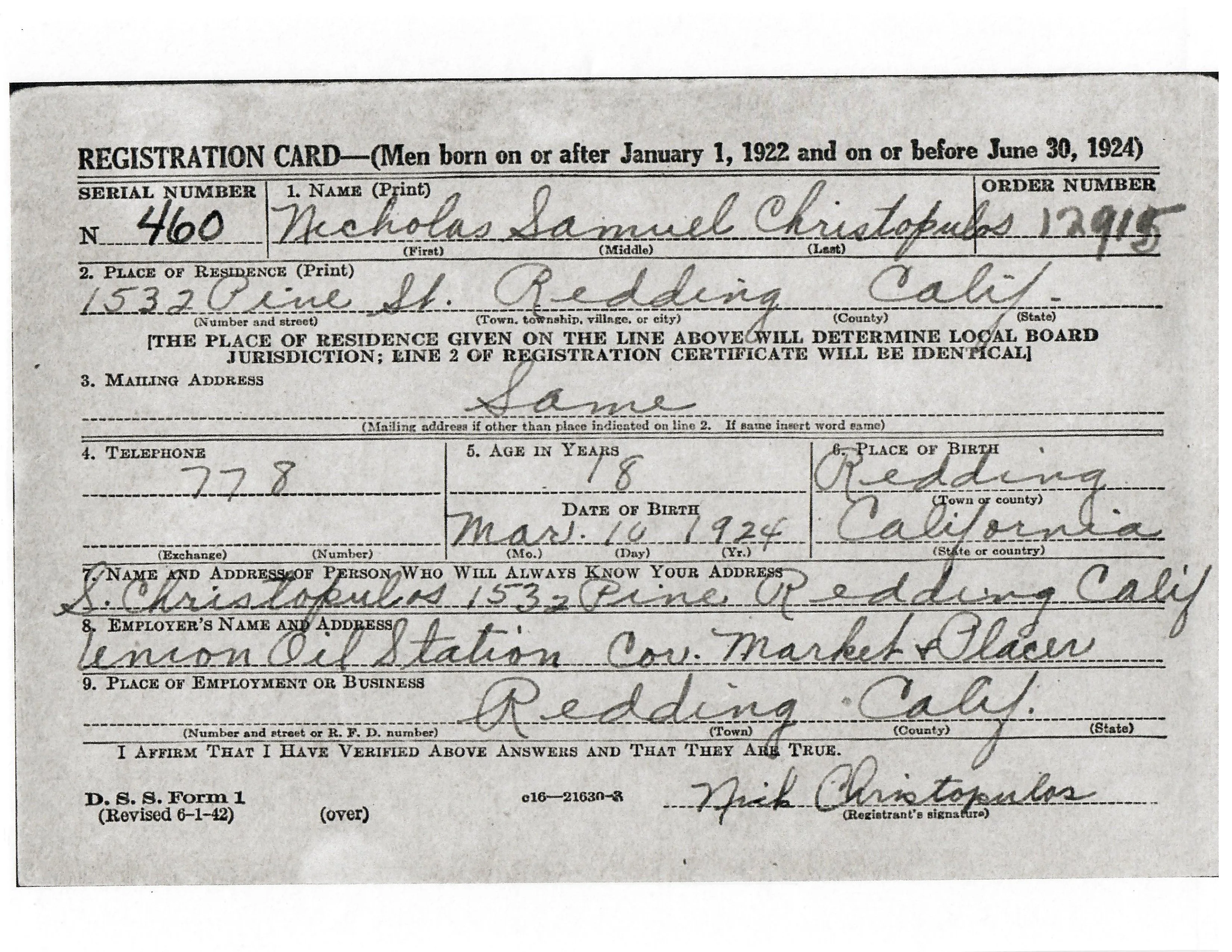 Original U.S. WWII A-2 Flight Jacket C-46 Pilot Nicholas Chritopulos - 4th Combat Cargo Group - 13th Combat Cargo Squadron