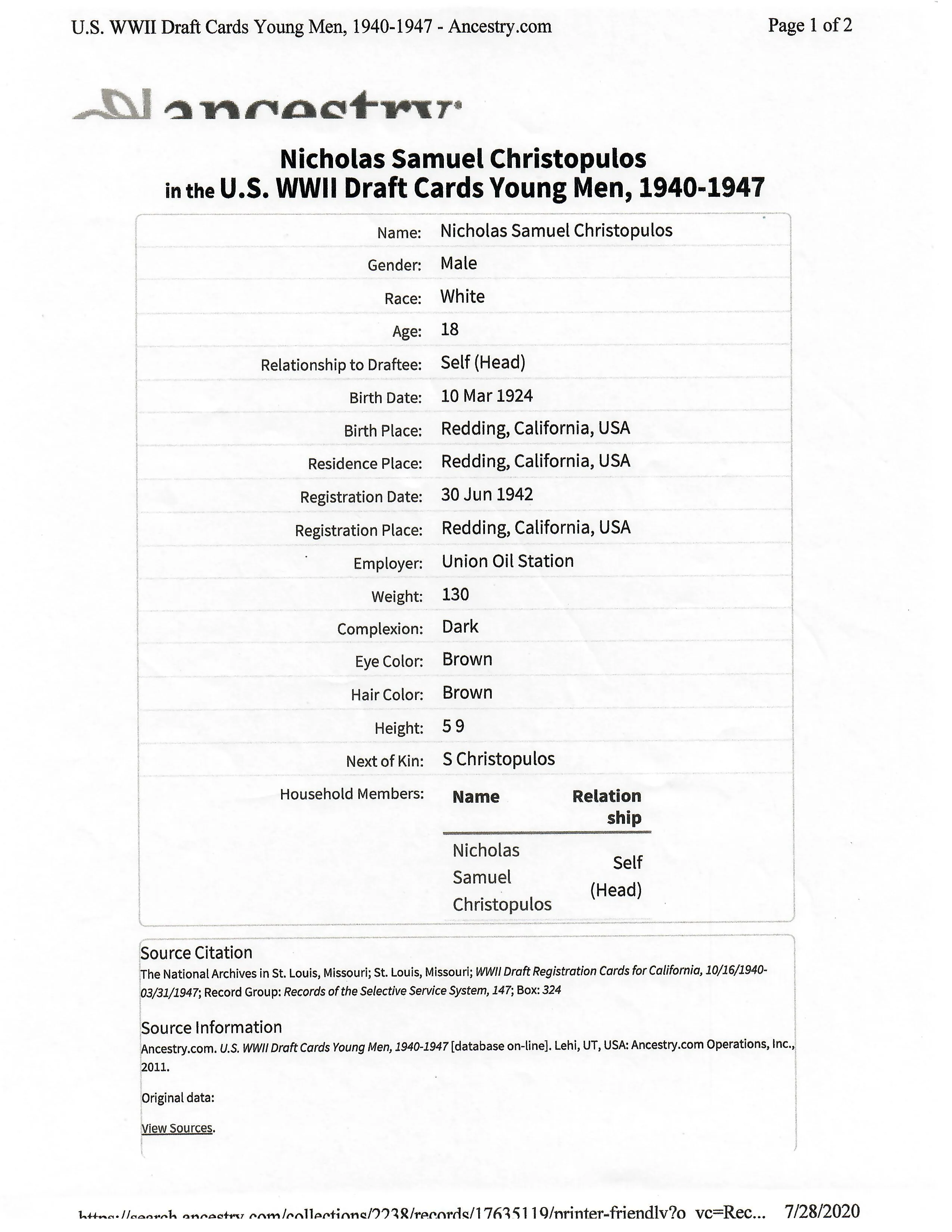 Original U.S. WWII A-2 Flight Jacket C-46 Pilot Nicholas Chritopulos - 4th Combat Cargo Group - 13th Combat Cargo Squadron